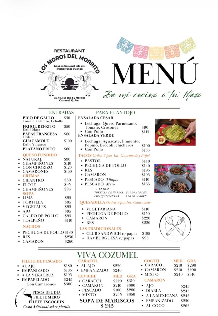 Entradas y mariscos